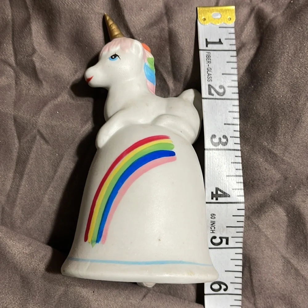 Cute porcelain unicorn bell